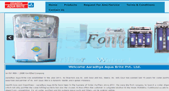 Desktop Screenshot of aaradhyaaquabrite.com